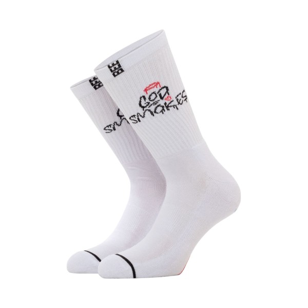 Bee Unusual God Smokes Long Unisex Καλτσες Λευκο -  Μαυρο