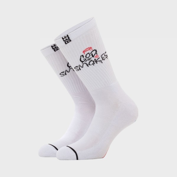 Bee Unusual God Smokes Long Unisex Καλτσες Λευκο -  Μαυρο