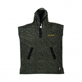 Bee Unusual Black Panther Hooded Chaning Poncho Θαλασσης 40×10×100εκ Πρασινο - Μαυρο 