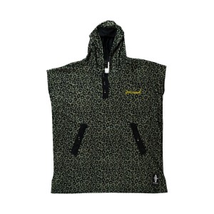 Bee Unusual Black Panther Hooded Chaning Poncho Θαλασσης 40×10×100εκ Πρασινο - Μαυρο 