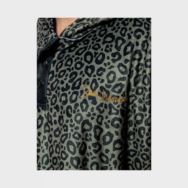 Bee Unusual Black Panther Hooded Chaning Poncho Θαλασσης 40×10×100εκ Πρασινο - Μαυρο 