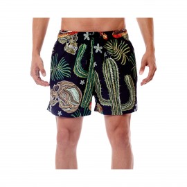 Bee Unusual Mexican Swim Prints Ανδρικο Μαγιο Μαυρο - Πολυχρωμο