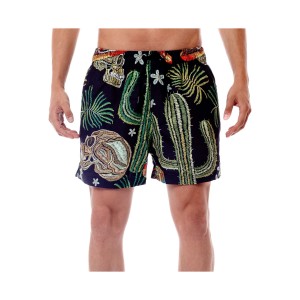 Bee Unusual Mexican Swim Prints Ανδρικο Μαγιο Μαυρο - Πολυχρωμο