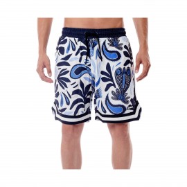 Bee Unusual Aboriginals Board Shorts AOP Ανδρικο Μαγιο Λευκο - Μπλε