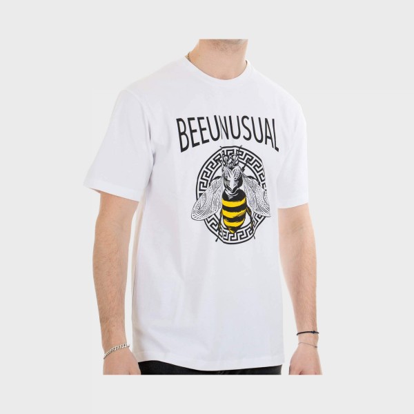 Bee Unusual Melifera Heavy Jersey Ανδρικη Μπλουζα Λευκη