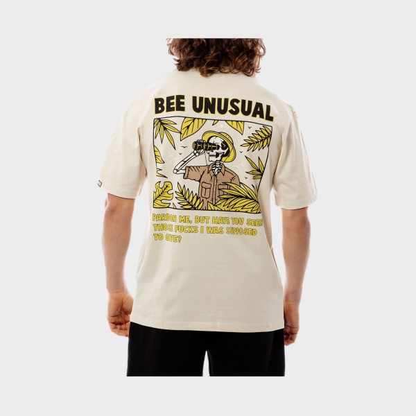 Bee Unusual No Fcks Given Explorer Back Ανδρικη Μπλουζα Μπεζ