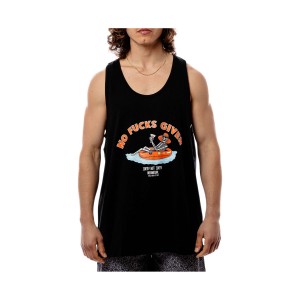Bee Unusual No Fucks Given Surf Tank Αμανικη Ανδρικη Μπλουζα Μαυρη