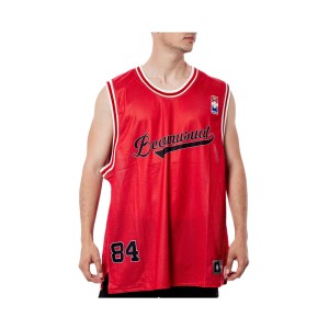 Bee Unusual Mesh 84 Chest Logo Ανδρικη Αμανικη Μπλουζα Κοκκινο