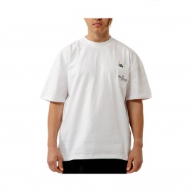 Bee Unususal God Smokes Back Graphic Oversized Ανδρικη Μπλουζα Λευκη