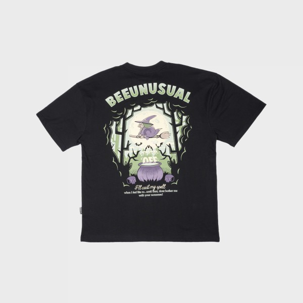 Bee Unususal Chill Witch Oversized Graphic Ανδρικη Μπλουζα Μαυρη