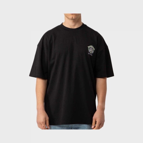 Bee Unususal Chill Witch Oversized Graphic Ανδρικη Μπλουζα Μαυρη