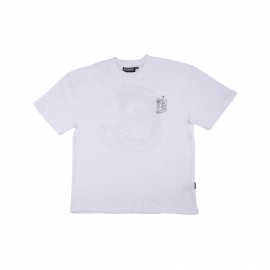 Bee Unususal High Flower Oversized Graphic Ανδρικη Μπλουζα Λευκη