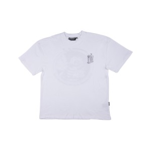 Bee Unususal High Flower Oversized Graphic Ανδρικη Μπλουζα Λευκη