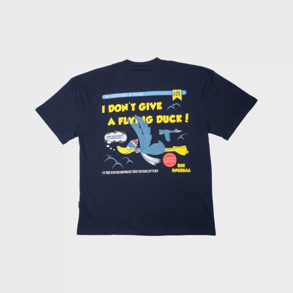 Bee Unususal Flying Duck Oversized Ανδρικη Μπλουζα Μπλε