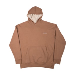 Bee Unusual Embroidered Logo Relaxed FT Hooded Ανδρικο Φουτερ Καφε