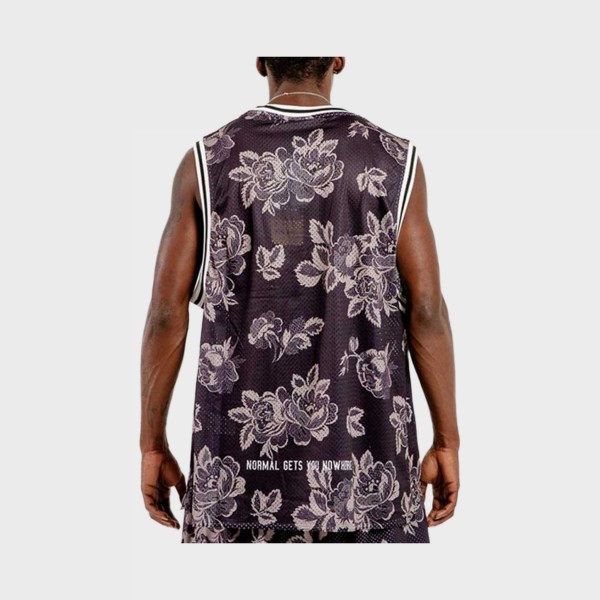 Bee Unusual Dolly Mesh Tank Top Ανδρικη Αμανικη Μπλουζα Μαυρη