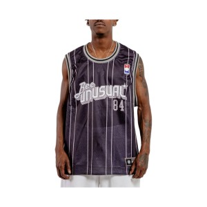 Bee Unusual Retro Basketball Jersey Tank Ανδρικη Αμανικη Μπλουζα Μαυρη