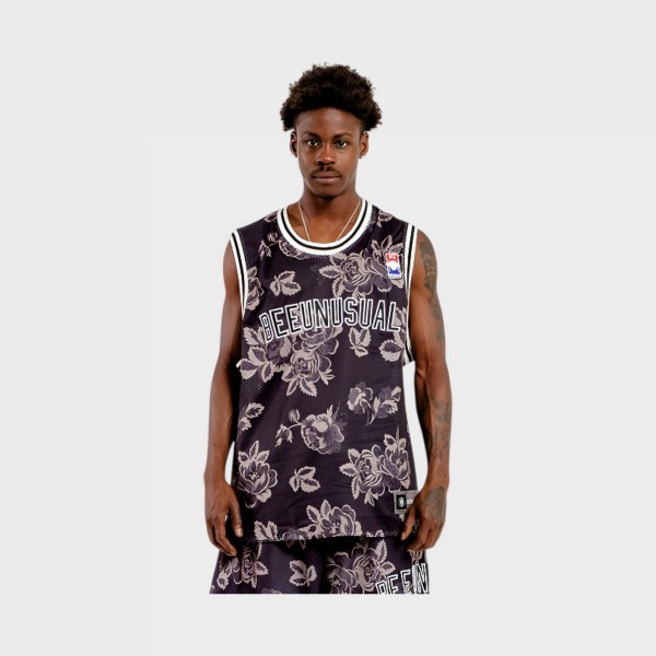 Bee Unusual Retro Basketball Jersey Tank Ανδρικη Αμανικη Μπλουζα Μαυρη