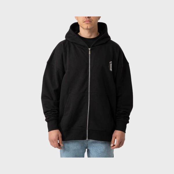 Bee Unusual Vanity Mirror Graphics Hooded Ανδρικη Ζακετα Μαυρη