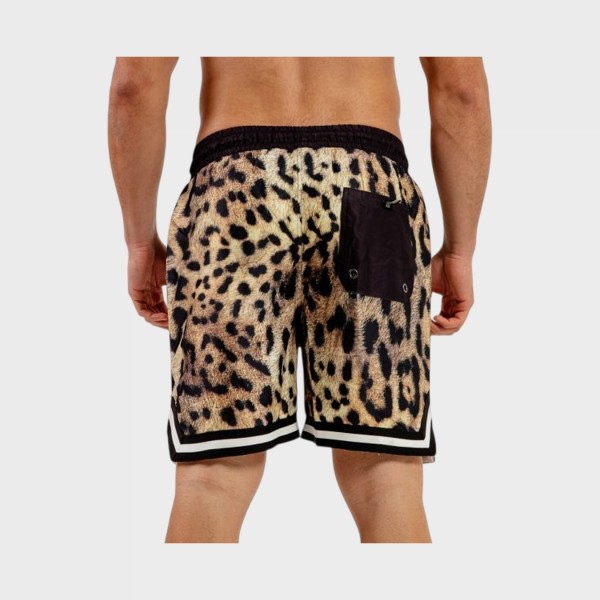 Bee Unusual Jaguar Board Mid Lenght AOP Ανδρικο Μαγιο Μαυρο - Καφε