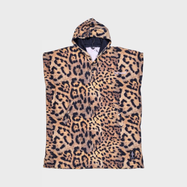 Bee Unusual Jaguar AOP Changing Unisex 10x40x100εκ Ποντσο Θαλασσης Καφε - Μαυρο