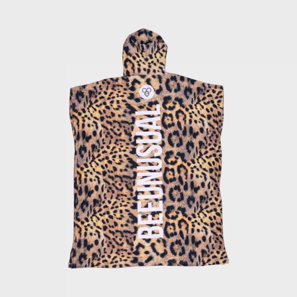 Bee Unusual Jaguar AOP Changing Unisex 10x40x100εκ Ποντσο Θαλασσης Καφε - Μαυρο