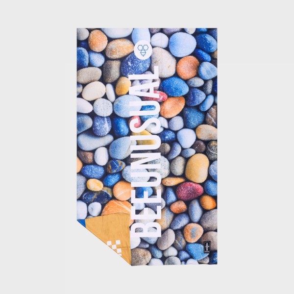 BeeUnusual Pebble AOP Lightweight Unisex Πετσετα Θαλασσης 100x150εκ Μπλε - Πολυχρωμο