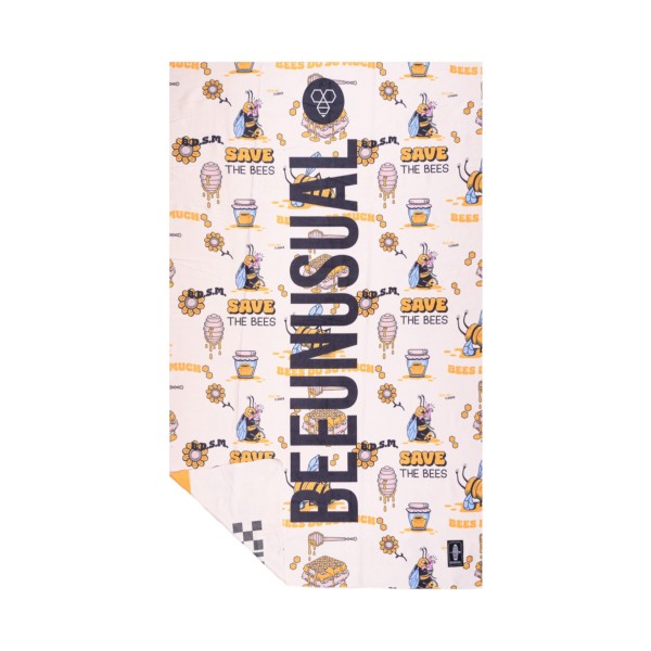 BeeUnusual BTSM 100x150εκ Lightweight Unisex Πετσετα Λευκο - Πολυχρωμο