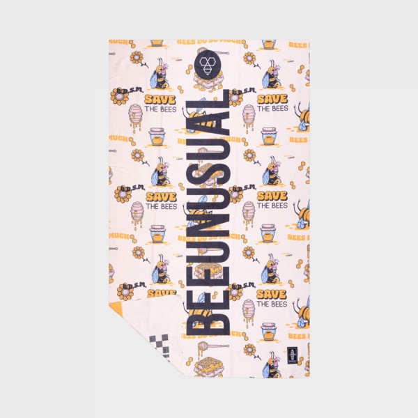 BeeUnusual BTSM 100x150εκ Lightweight Unisex Πετσετα Λευκο - Πολυχρωμο