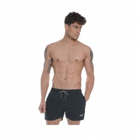 Body Action Logo Κοντο Ανδρικο Μαγιο Μαυρο