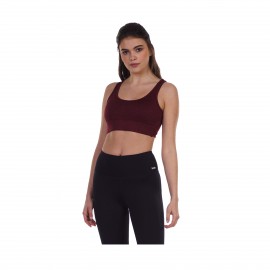Body Action Raceback Sports Γυναικειο Μπουστακι Μπορντο