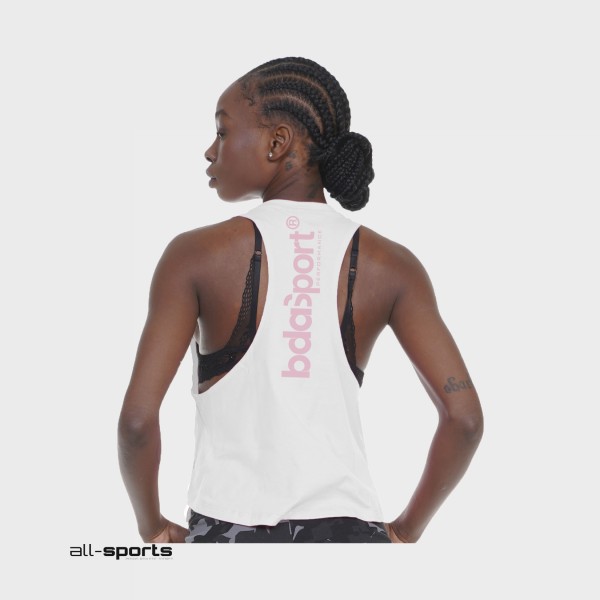 Body Action Αθλητικη Γυναικεια Αμανικη Μπλουζα Λευκη