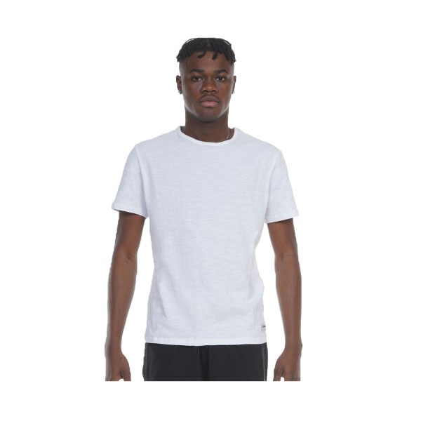 Body Action Crew Neck Ανδρικη Μπλουζα Λευκη