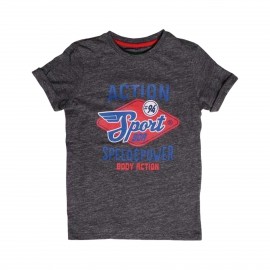 Body Action Speed Power Graphic Παιδικη Μπλουζα Γκρι