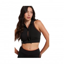BodyTalk More Fun Studio Sports Γυναικειο Μπουστο Μαυρο  