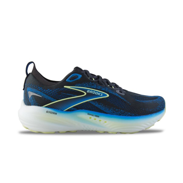 Brooks Glycerin 22 Seamless Running Low Ανδρικο Παπουτσι Μαυρο - Μπλε