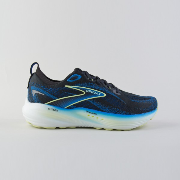 Brooks Glycerin 22 Seamless Running Low Ανδρικο Παπουτσι Μαυρο - Μπλε