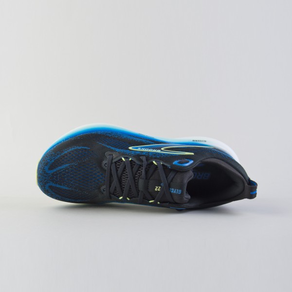 Brooks Glycerin 22 Seamless Running Low Ανδρικο Παπουτσι Μαυρο - Μπλε