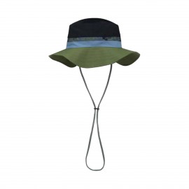 Buff & Angler Explorer Booney Bucket Unisex Καπελο Πρασινο - Μαυρο