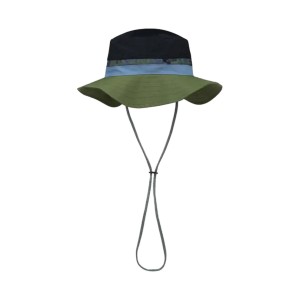 Buff & Angler Explorer Booney Bucket Unisex Καπελο Πρασινο - Μαυρο