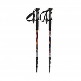 CMP Bern Trekking Poles Μπατον Ορειβασιας Μαυρο - Πορτοκαλι