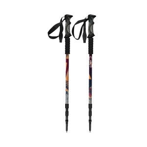 CMP Bern Trekking Poles Μπατον Ορειβασιας Μαυρο - Πορτοκαλι
