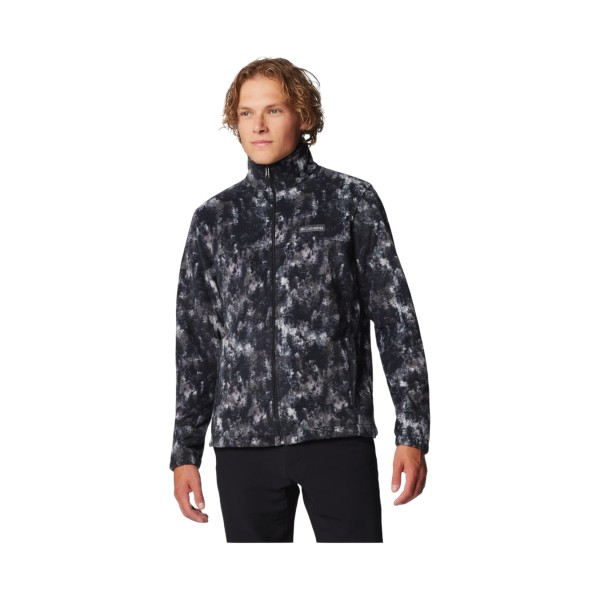 Columbia Steens Mountain Fleece Printed Ανδρικη Ζακετα Μαυρο - Γκρι