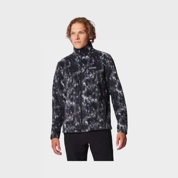 Columbia Steens Mountain Fleece Printed Ανδρικη Ζακετα Μαυρο - Γκρι