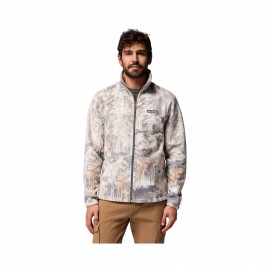Columbia Steens Mountain Fleece Printed Ανδρικη Ζακετα Γκρι - Μπεζ