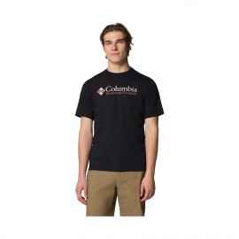 Columbia CSC Basic Sportstyle Logo Ανδρικη Μπλουζα Μαυρη