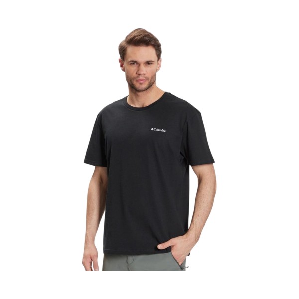 Columbia CSC Basic Small Logo Ανδρικη Μπλουζα Μαυρη
