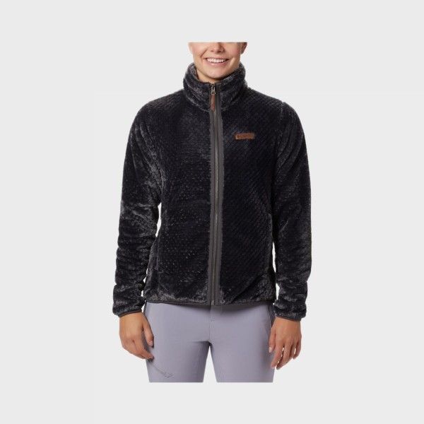 Columbia Fire Side II Sherpa FL Γυναικεια Ζακετα Μαυρη