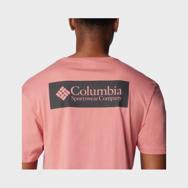 Columbia North Cascades Graphic Jersey Ανδρικη Μπλουζα Ροζ