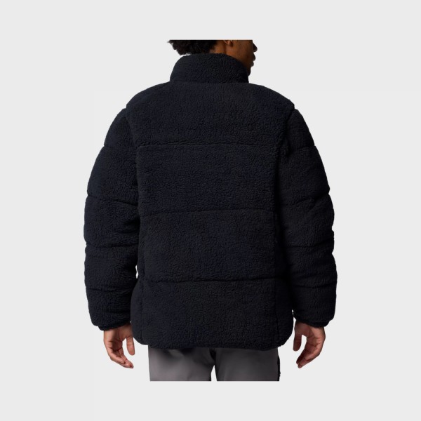 Columbia Puffect II Sherpa Fleece Small Logo Ανδρικη Ζακετα Μαυρο